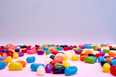 A studio photo of jelly beansの写真素材
