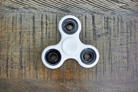 A studio photo of a finger spinnerの写真素材