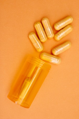 A studio photo of pharmaceutical medicationの写真素材