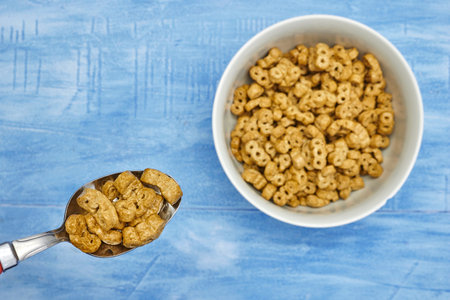 A studio photo of breakfast cereal