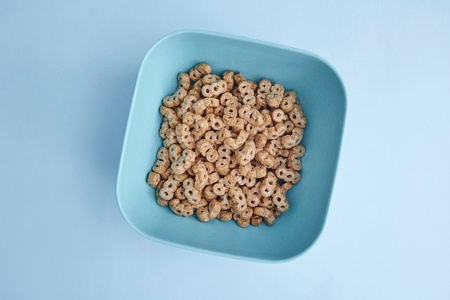 A studio photo of breakfast cerealの写真素材
