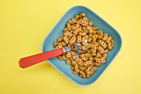 A studio photo of breakfast cerealの写真素材