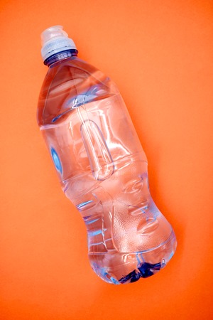 A studio photo of a sports water bottleの写真素材