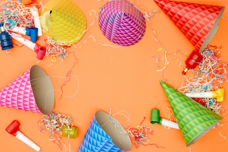 A studio photo of a party hatの写真素材