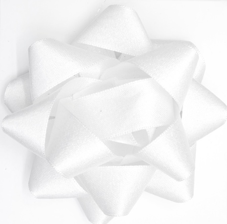 A studio photo of a gift wrapped presentの写真素材