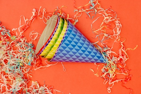 A studio photo of a party hatの写真素材