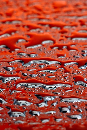A studio photo of water dropletsの写真素材
