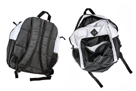 A studio photo of a backpackの写真素材