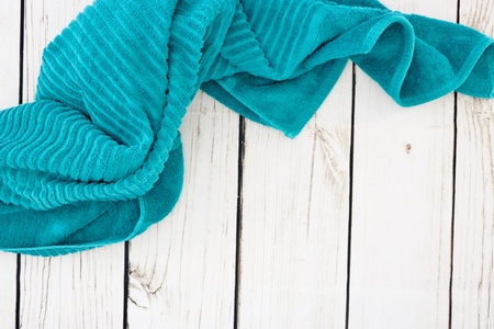 A studio photo of bath towelsの写真素材