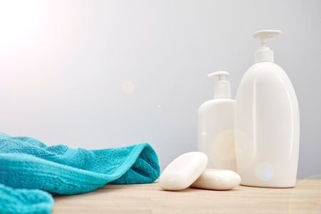 A studio photo of a liquid soap dispenserの写真素材