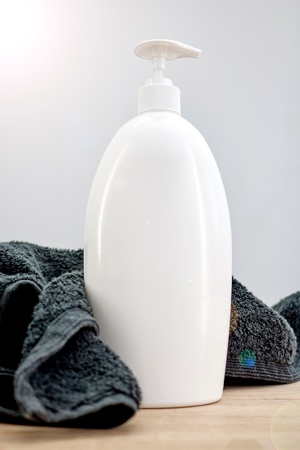 A studio photo of a liquid soap dispenserの写真素材