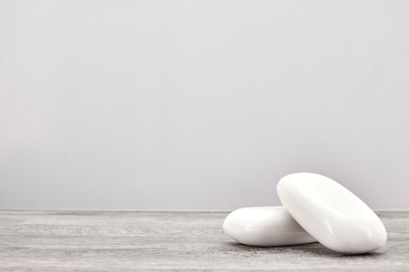 A studio photo of a bar of soapの写真素材