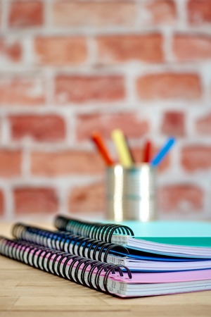A studio photo of a notebook padの写真素材