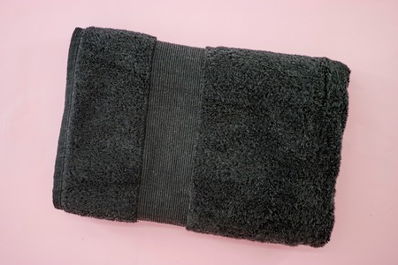 A studio photo of bath towelsの写真素材