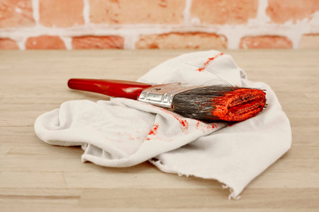 A studio photo of a paint brush