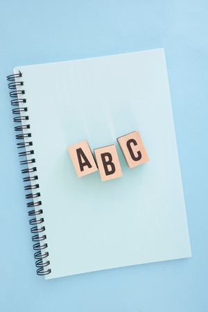 A studio photo alphabet lettersの写真素材