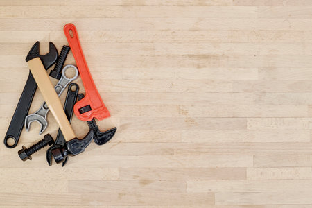 A studio photo of tools of the trade