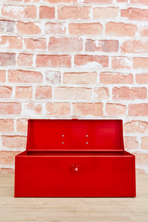 A studio photo of a industrial tool box