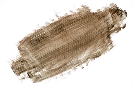 A studio photo of black paint