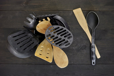 A studio photo of kitchen utensils