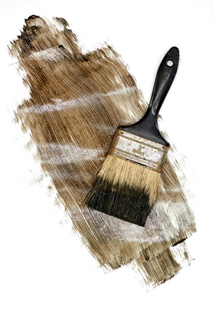 A studio photo of black paintの写真素材
