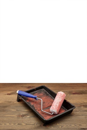 A studio photo of a paint brushの写真素材