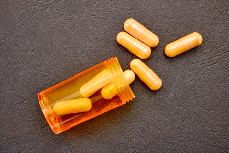 A studio photo of prescription medical pillsの写真素材