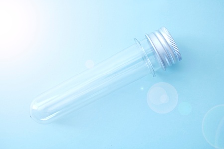 A studio photo of a test tube vileの写真素材