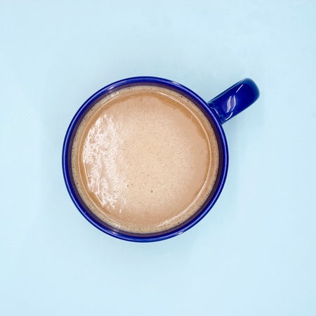 A studio close up of a cup of coffeeの写真素材