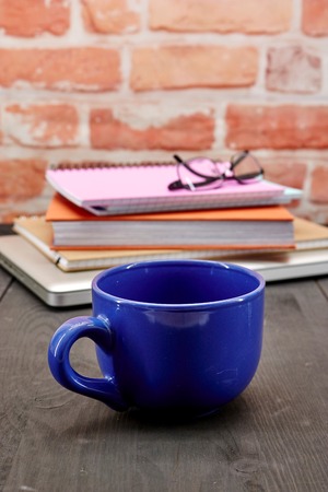 A studio close up of a coffee cupの写真素材