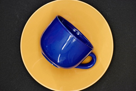 A studio close up of a coffee cupの写真素材