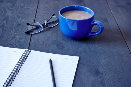 A studio photo of a note book padの写真素材