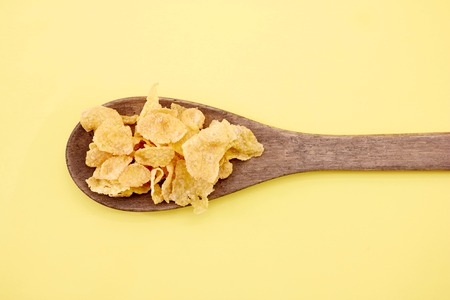 A studio photo of breakfast flakesの写真素材