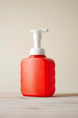 A studio photo of hand sanitiserの写真素材