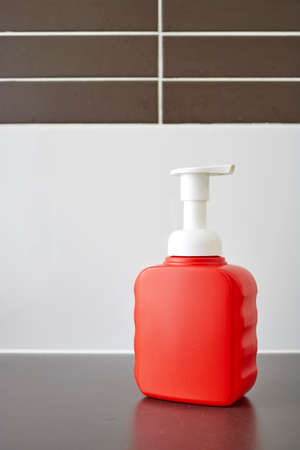 A studio photo of hand sanitiserの写真素材