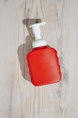 A studio photo of hand sanitiserの写真素材