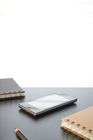 A studio photo of a desk clockの写真素材