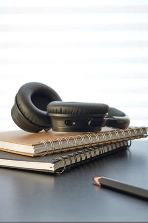 A studio photo of a desk clockの写真素材