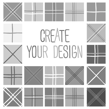 Check Seamless pattern  Geometrical vector background  Neutral light set  Seamless pattern can be used for wallpaper, pattern fills, web page background, surface texturesのイラスト素材