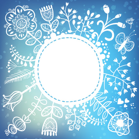 Floral lacy background.  can be used as creating card, wedding invitation, birthday, valentine's day and other holiday and summer or spring background.のイラスト素材