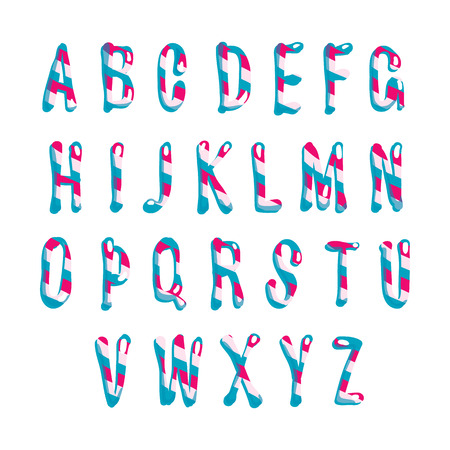 Candy alphabet. のイラスト素材