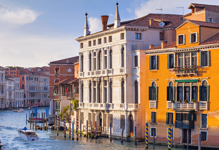 Famous view of Grand Canal, Veniceの写真素材
