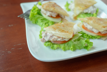 Asian breakfast : roti piesの写真素材