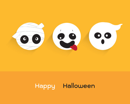 Halloween ghostsのイラスト素材