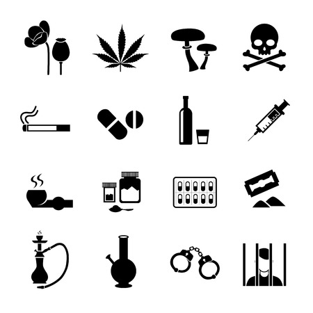 Narcotic drugs iconのイラスト素材