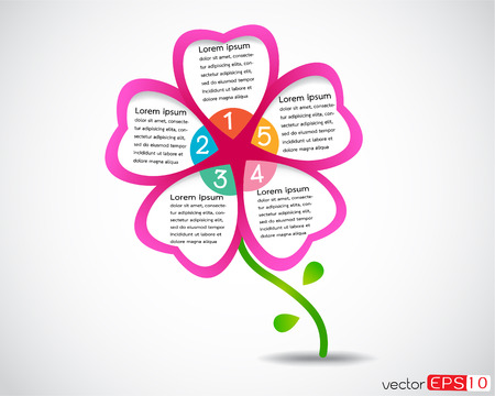 Flower business presentation/ modern design templateのイラスト素材