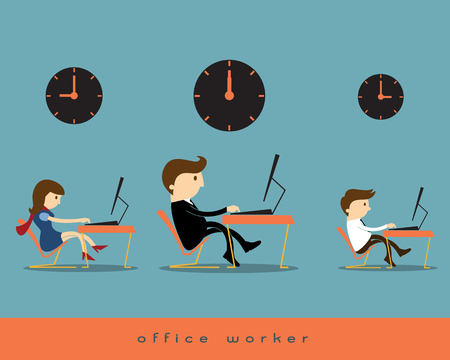 Office workerのイラスト素材