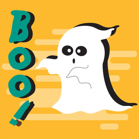 Halloween Ghost backgroundのイラスト素材