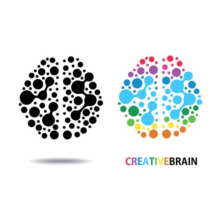 Design conceptual Brain, Vector Illustration on white backgroundのイラスト素材