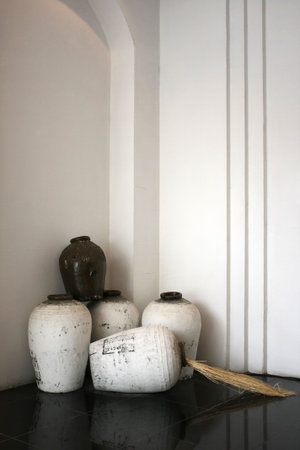 Big Pitcher in the Interiorの写真素材